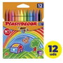 Bic Kids Plastidecor Ceras Plásticas de Colores Surtidos - 12 Unidades